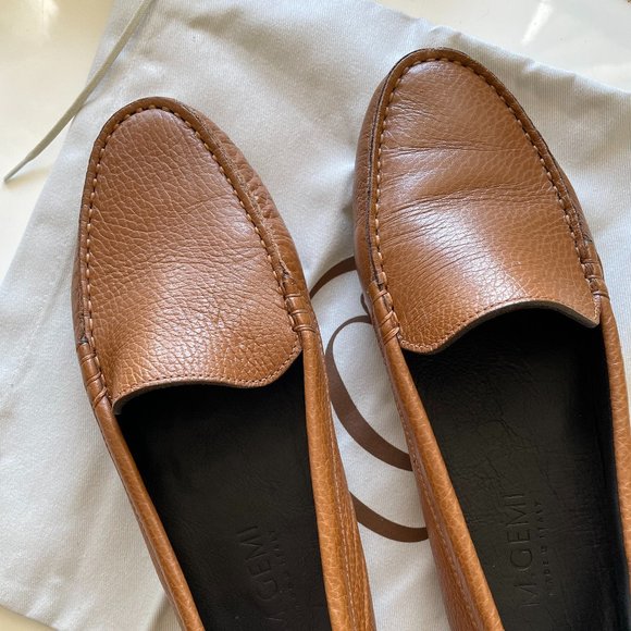 M.Gemi The Felize Drivers - EUC - Leather Cappuccino Tan Size 36.5 - Picture 3 of 6